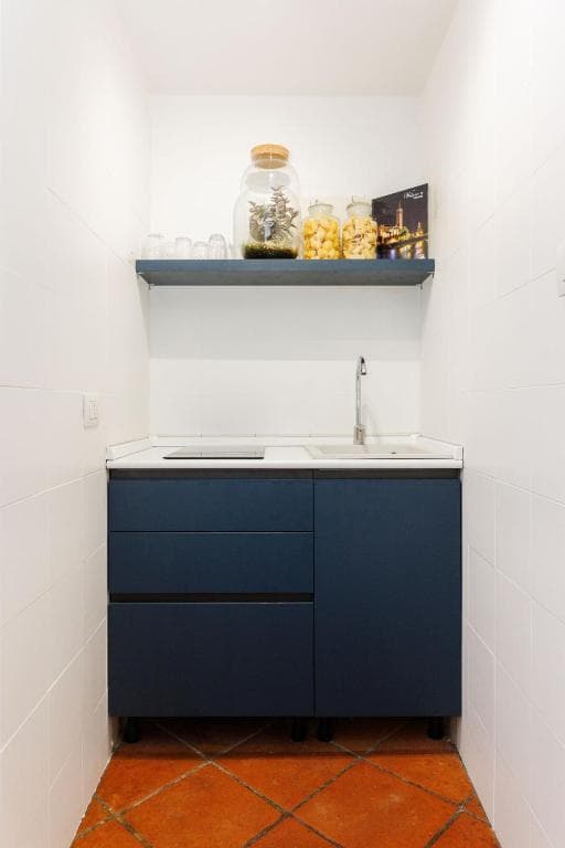 Compact **Kitchenette** & Cooking Area